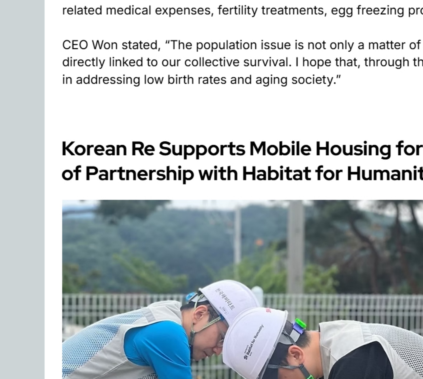 Habitat for Humanity volunteer activity