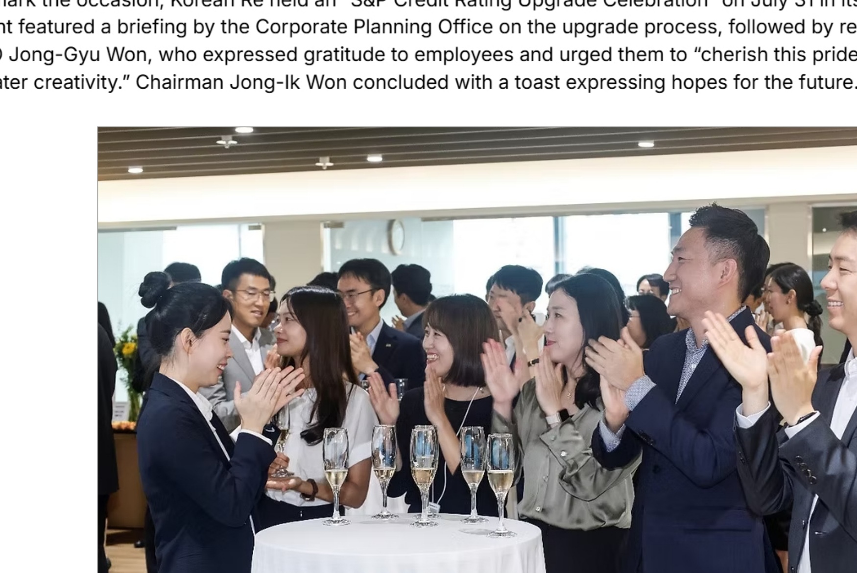 S&P credit rating celebration